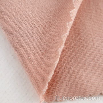 Tissu en jersey simple en tricot de polyester recyclé en coton